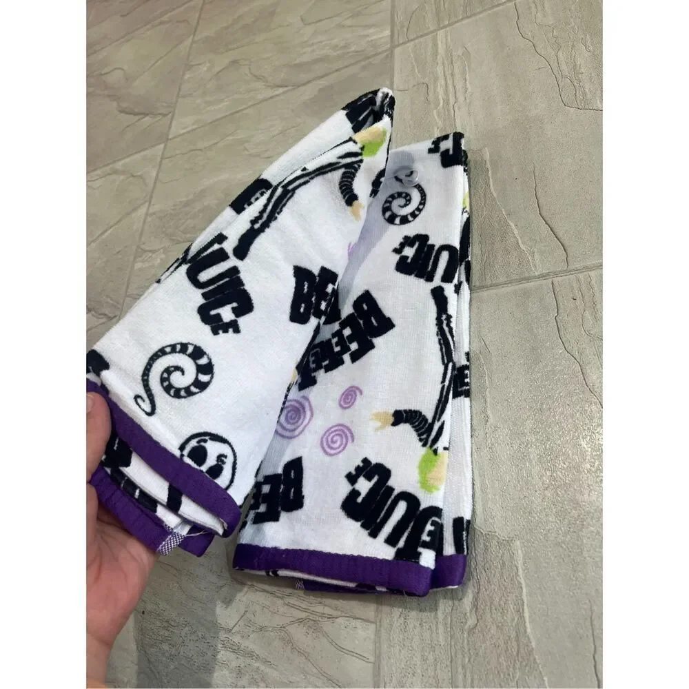 Beetle Juice 2 Pack Hand Towels NEW 15” X 25”